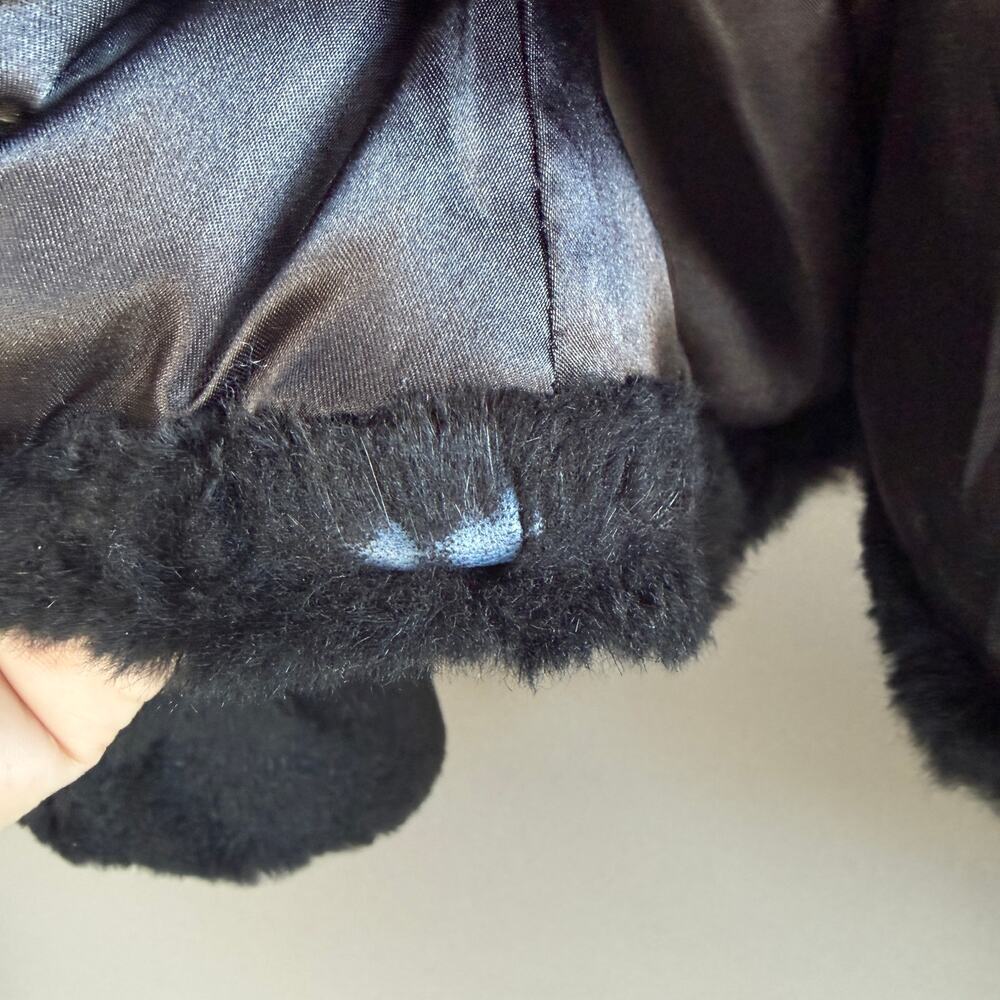 Vintage womens Fengshun fur jacket - black - cropped - fox - mink? - size M - Picture 4 of 15